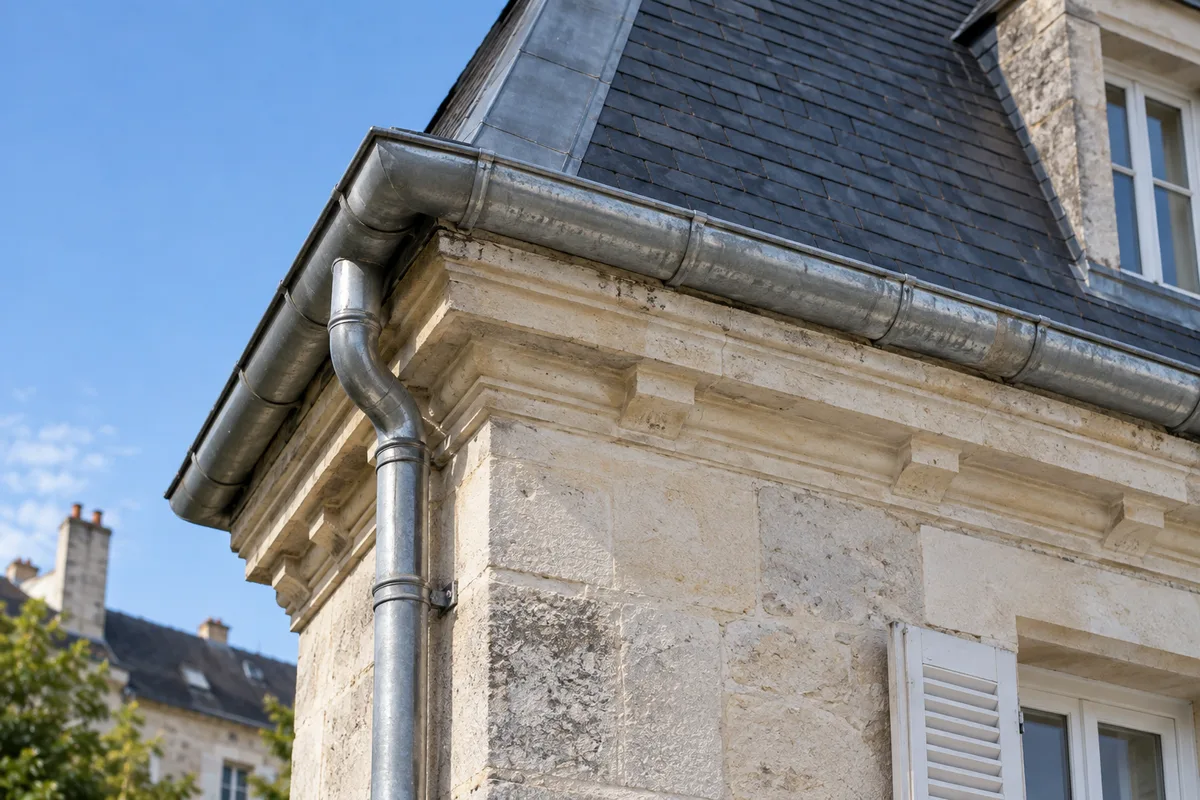 Chéneau de toiture : rôle, formes et entretien